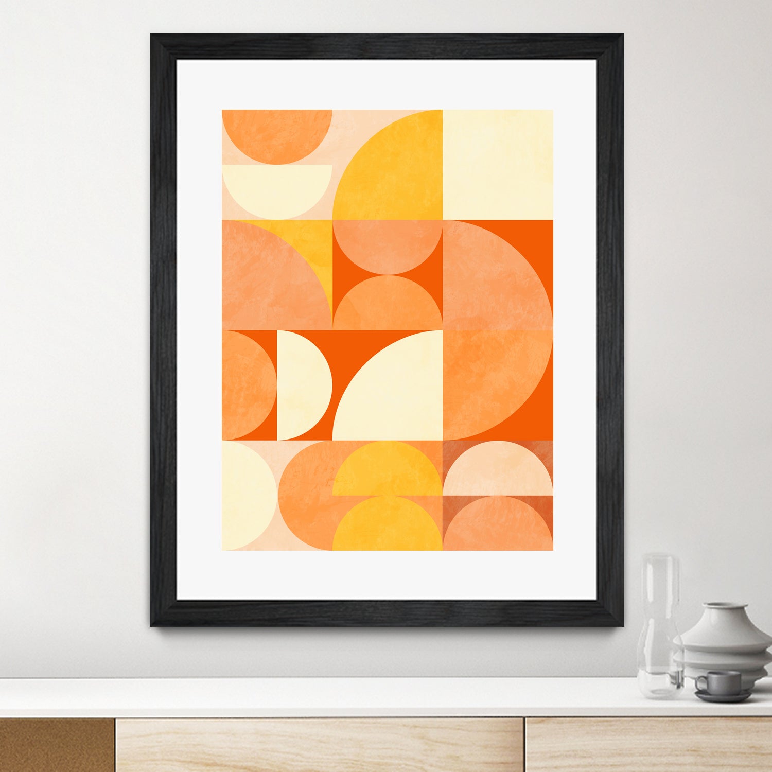 Spring Mid Rhapsody Orange 3 by Ana Rut Bre on GIANT ART - abstract abstract