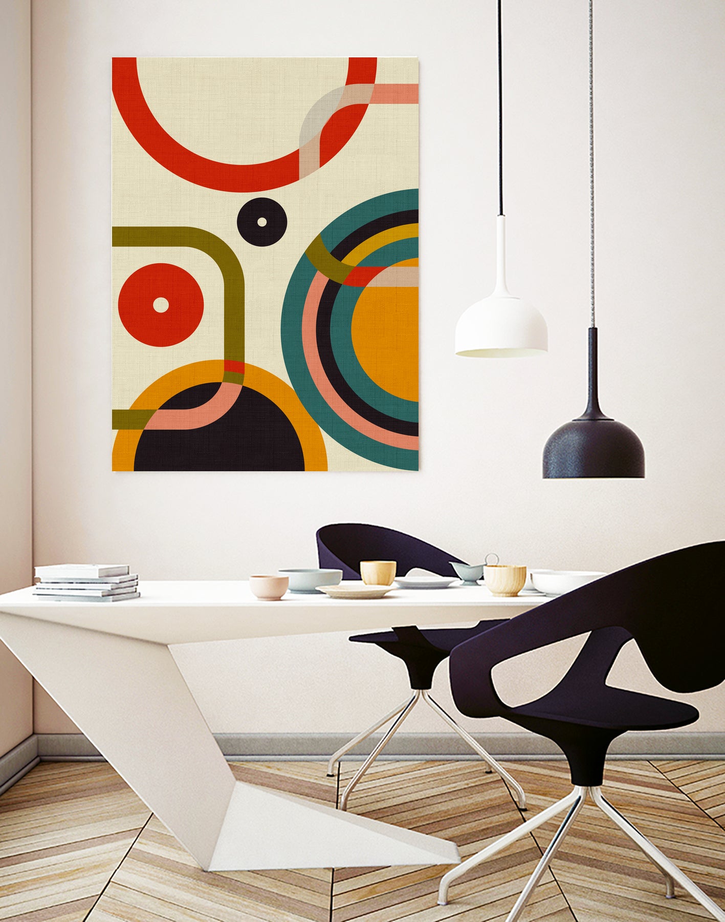 Mid Century Cirque by Ana Rut Bre on GIANT ART - abstract abstract