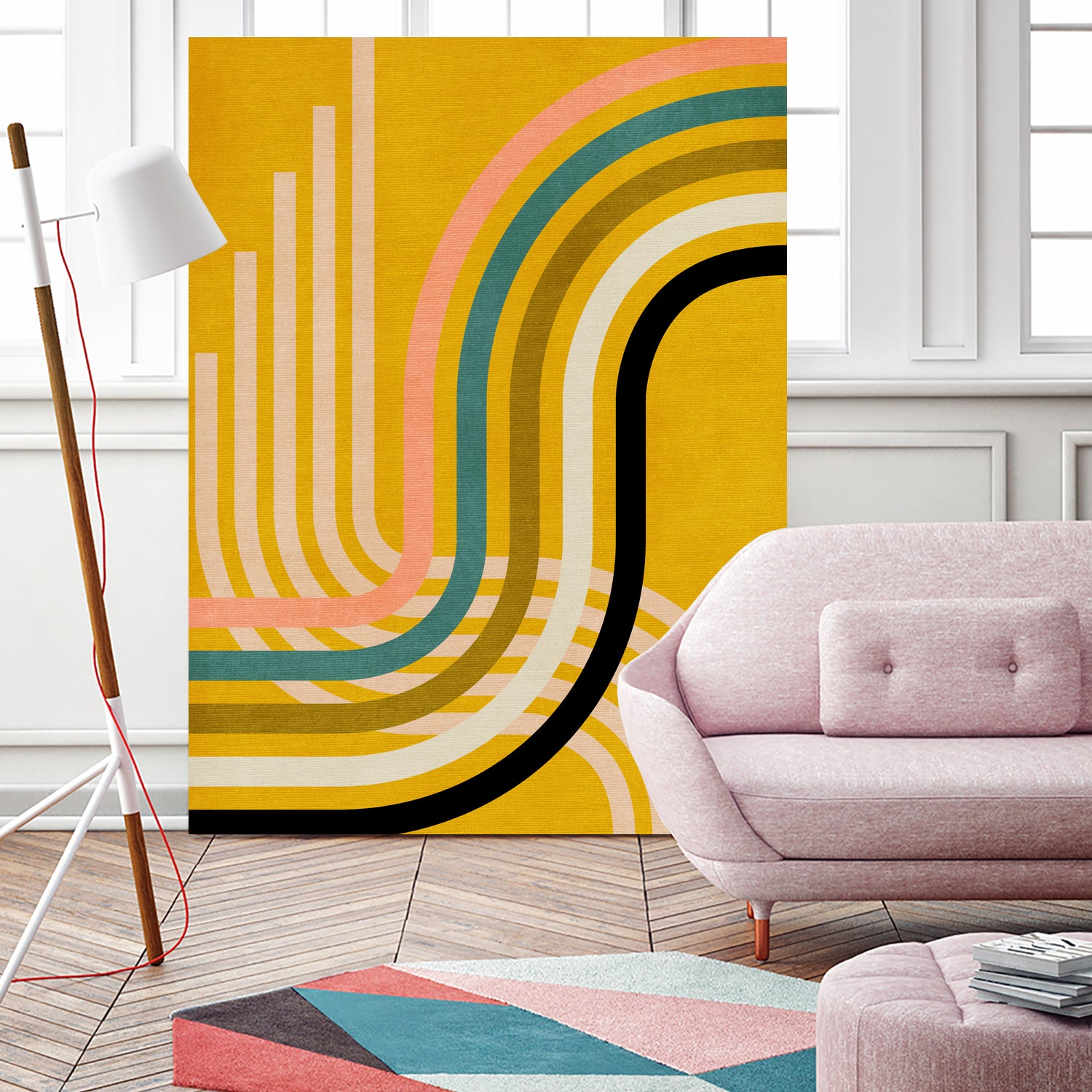 Rainbow Suns 9 Kopie by Ana Rut Bre on GIANT ART - abstract abstract