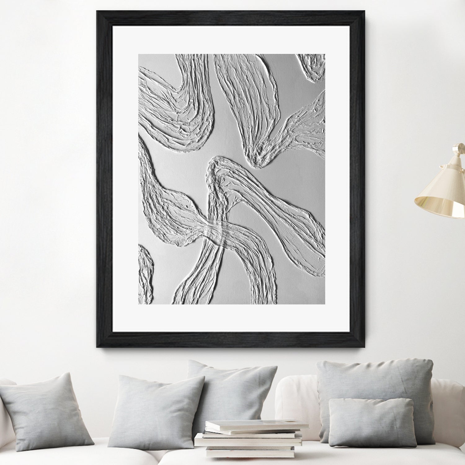 THE WHITE DANCE by ALLA on GIANT ART - white illustration fabric on canvas