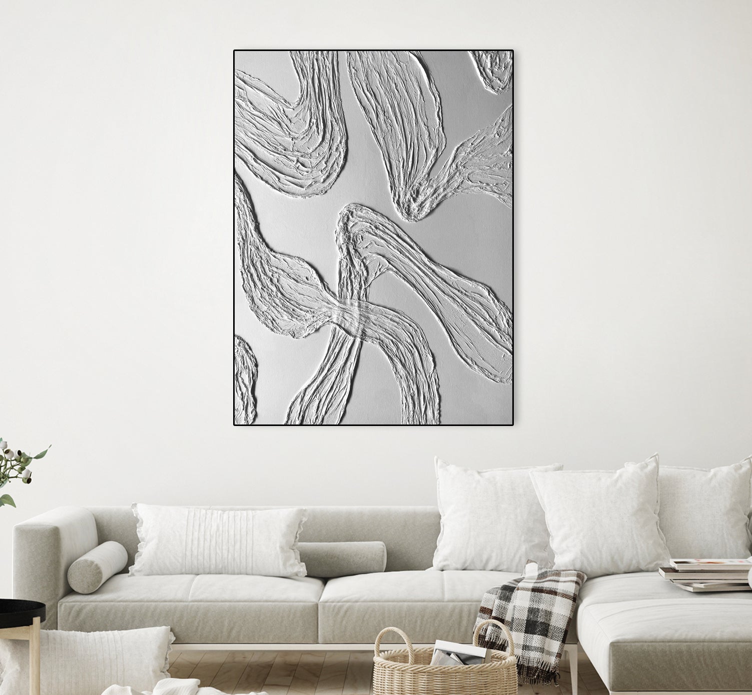 THE WHITE DANCE by ALLA on GIANT ART - white illustration fabric on canvas