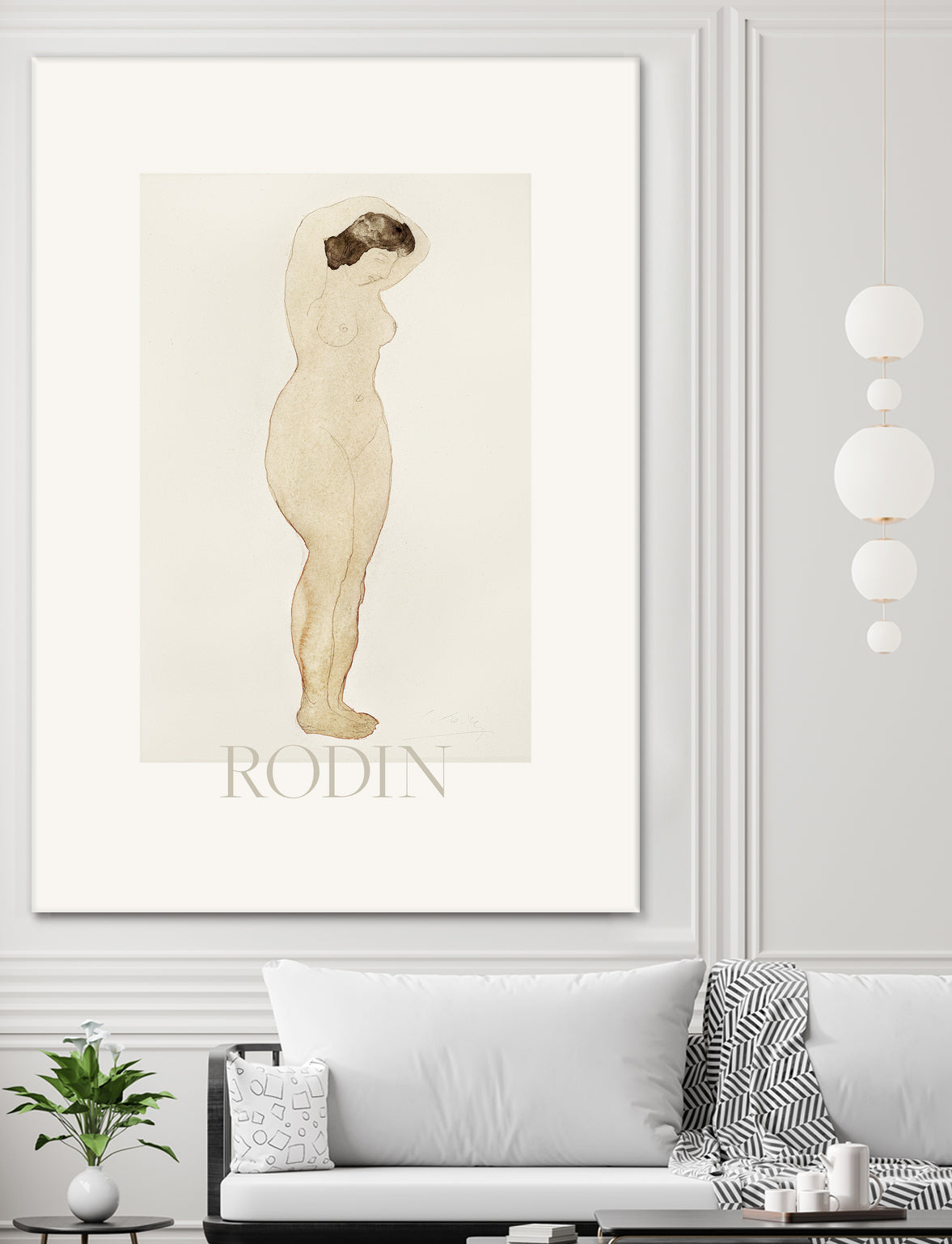 Nude by Standing With Hands On Head Auguste on GIANT ART - rodin auguste rodin rodin