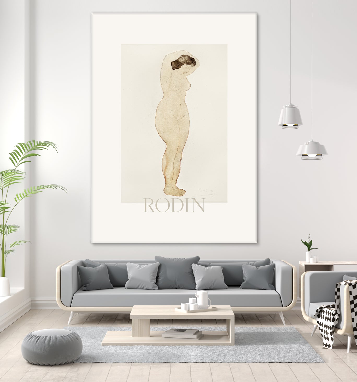 Nude by Standing With Hands On Head Auguste on GIANT ART - rodin auguste rodin rodin