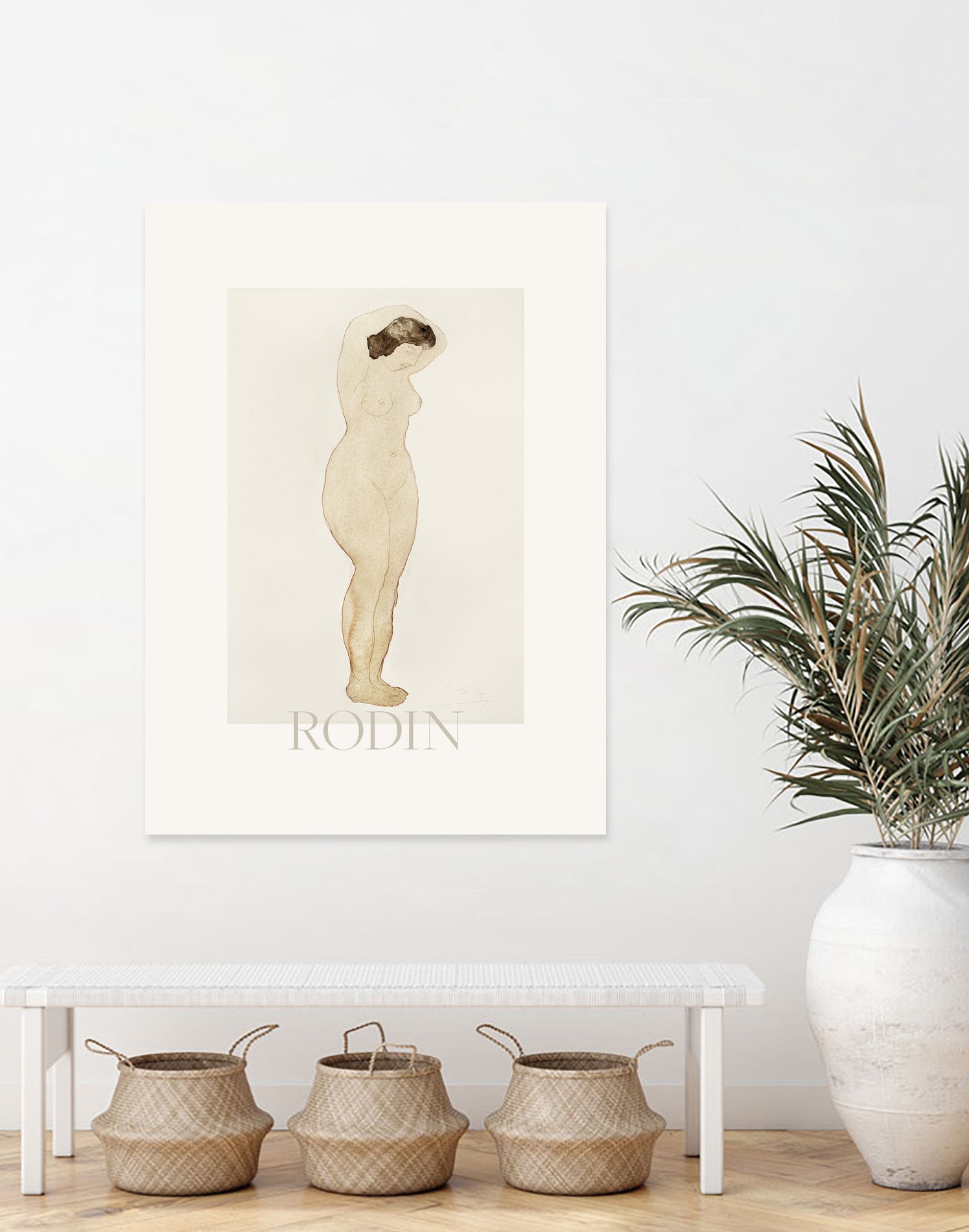 Nude by Standing With Hands On Head Auguste on GIANT ART - rodin auguste rodin rodin