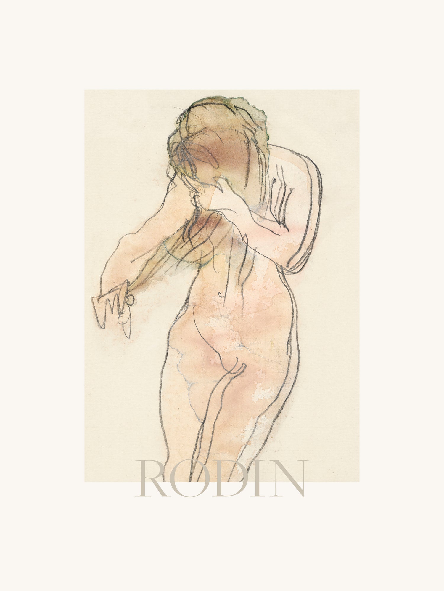 Study of Nude by Auguste Rodin on GIANT ART - auguste rodin figurative auguste rodin