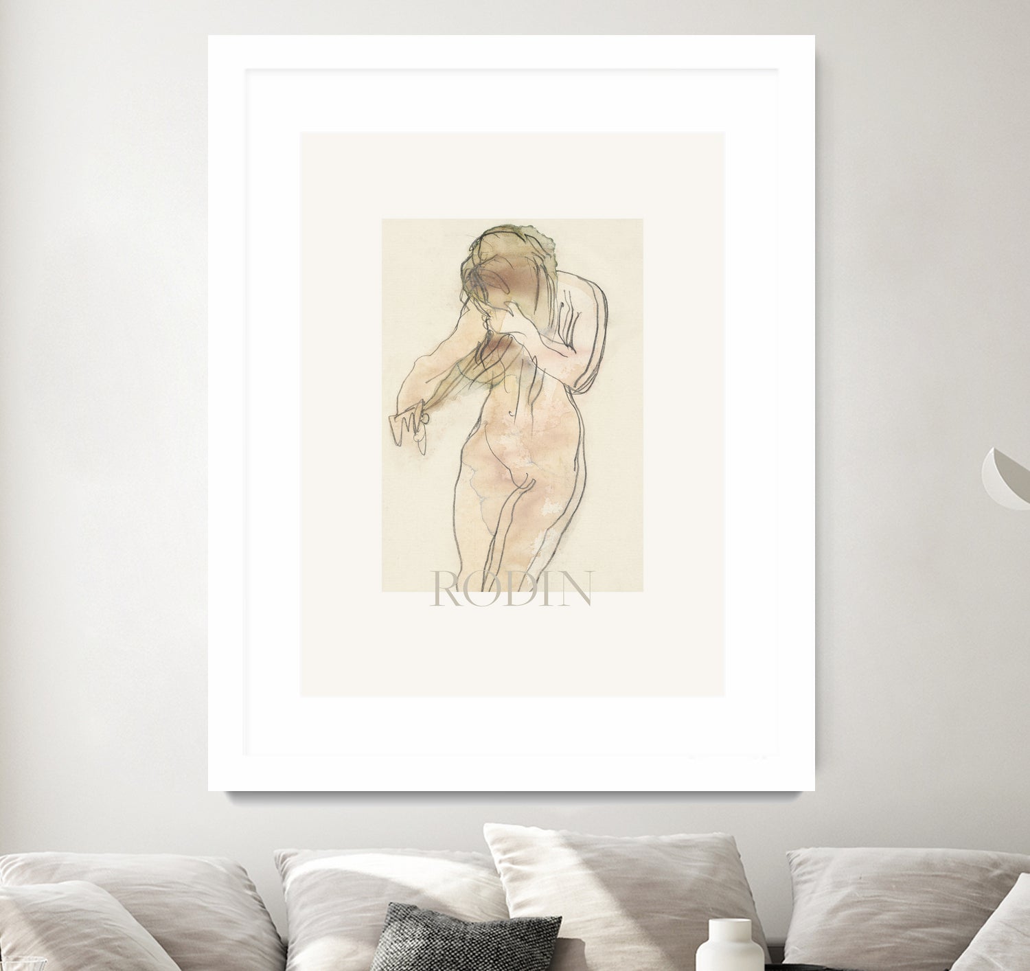 Study of Nude by Auguste Rodin on GIANT ART - auguste rodin figurative auguste rodin