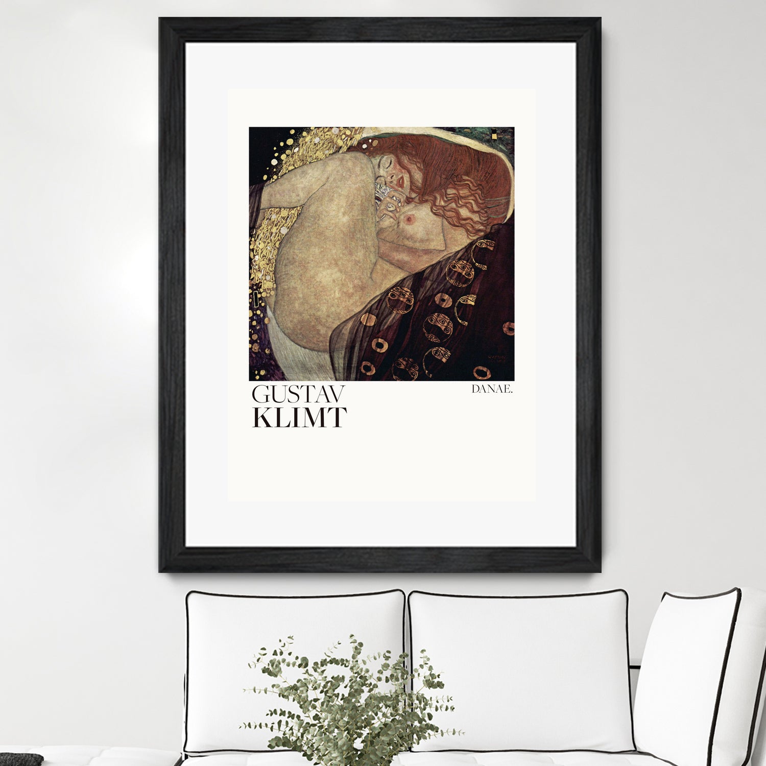 Danae (1907 1908) Poster by Gustav Klimt on GIANT ART - 5906 illustration