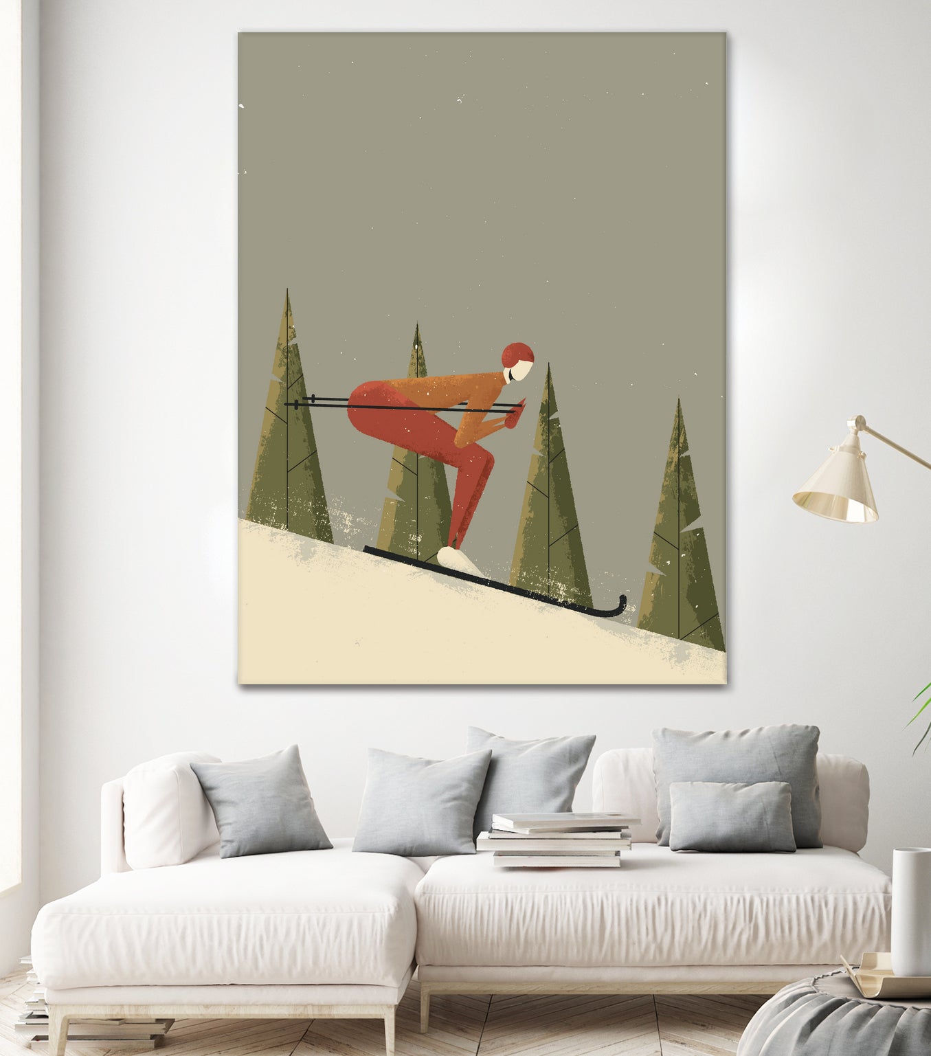 Skiing by Vision Grasp Art on GIANT ART