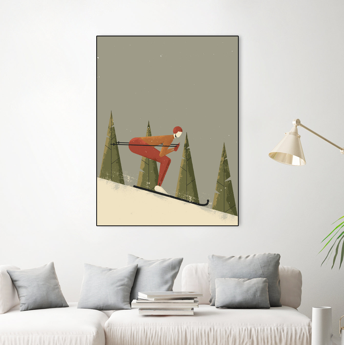 Skiing by Vision Grasp Art on GIANT ART