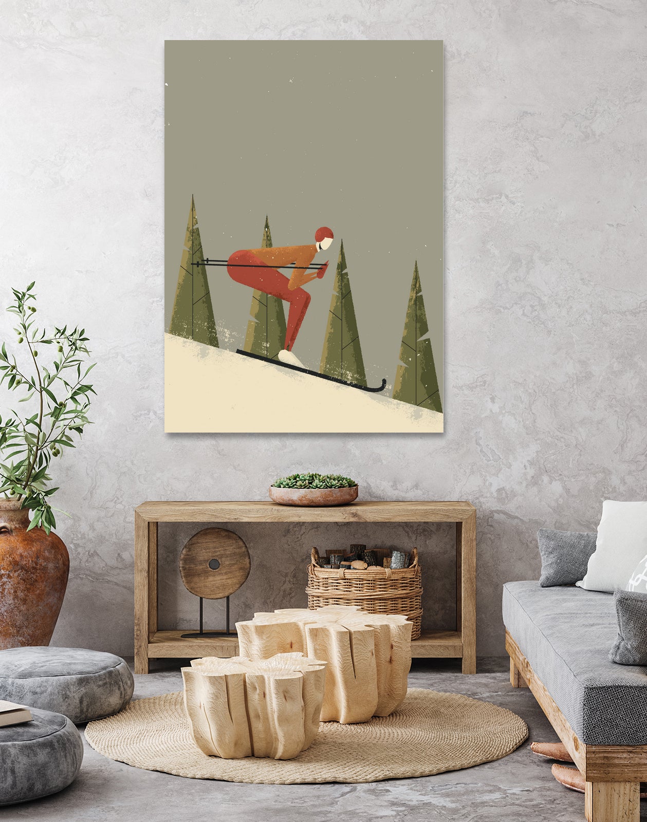 Skiing by Vision Grasp Art on GIANT ART