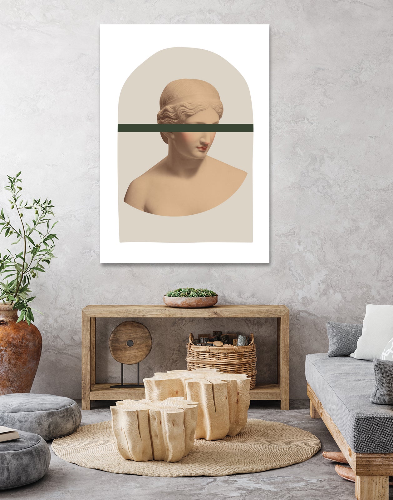 Artemis Mustard and Green by Grace Digital Art on GIANT ART - figurative