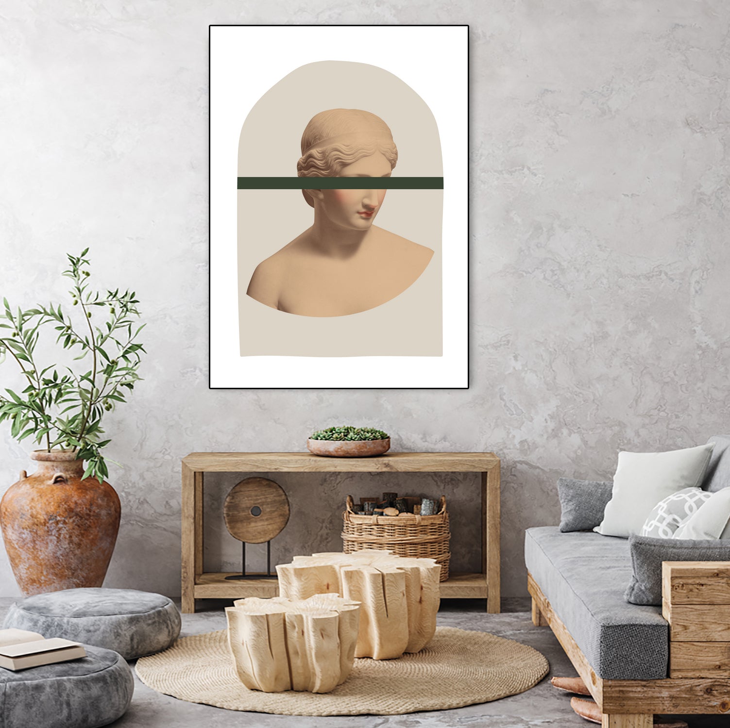 Artemis Mustard and Green by Grace Digital Art on GIANT ART - figurative