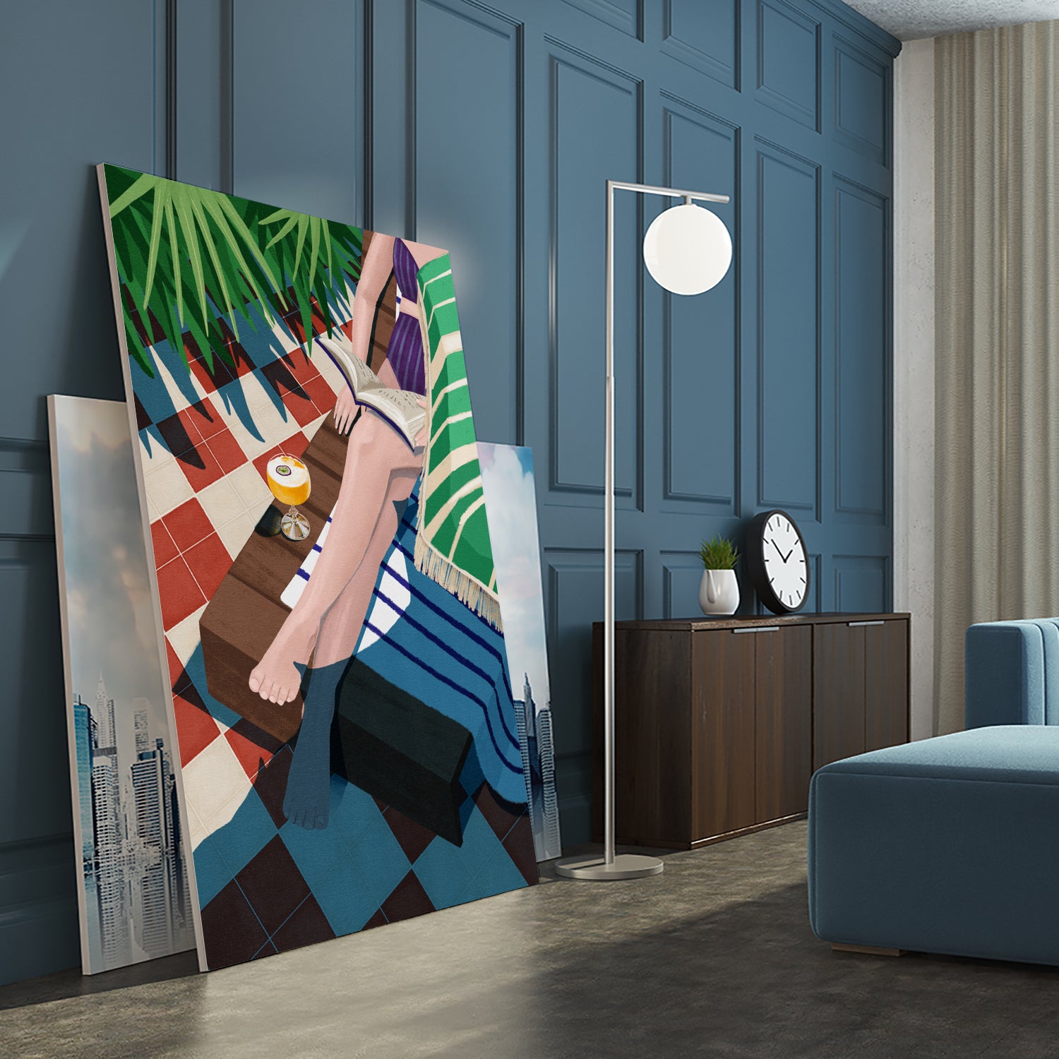 Just one more chapter by Goed on GIANT ART - illustration sunchair