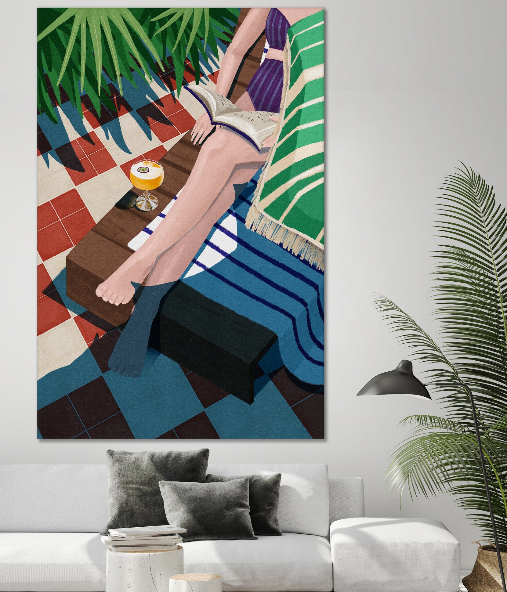 Just one more chapter by Goed on GIANT ART - illustration sunchair