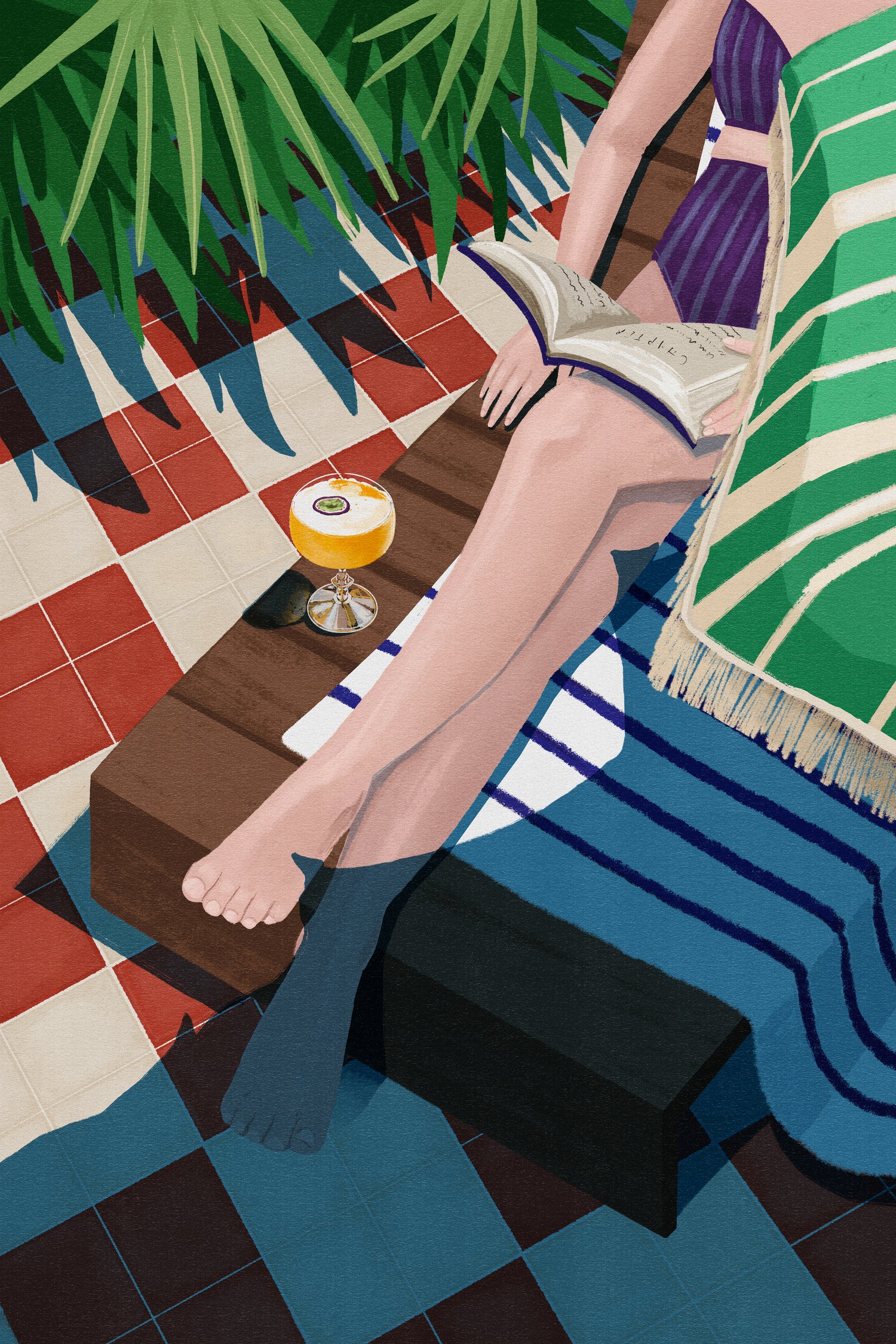 Just one more chapter by Goed on GIANT ART - illustration sunchair