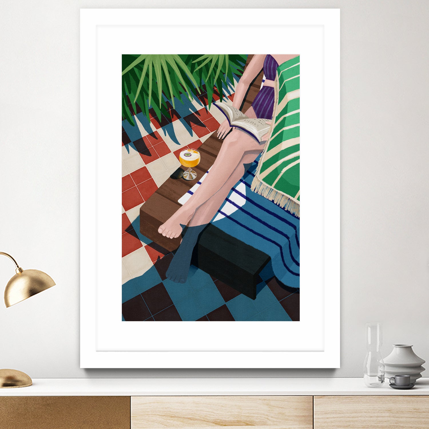 Just one more chapter by Goed on GIANT ART - illustration sunchair