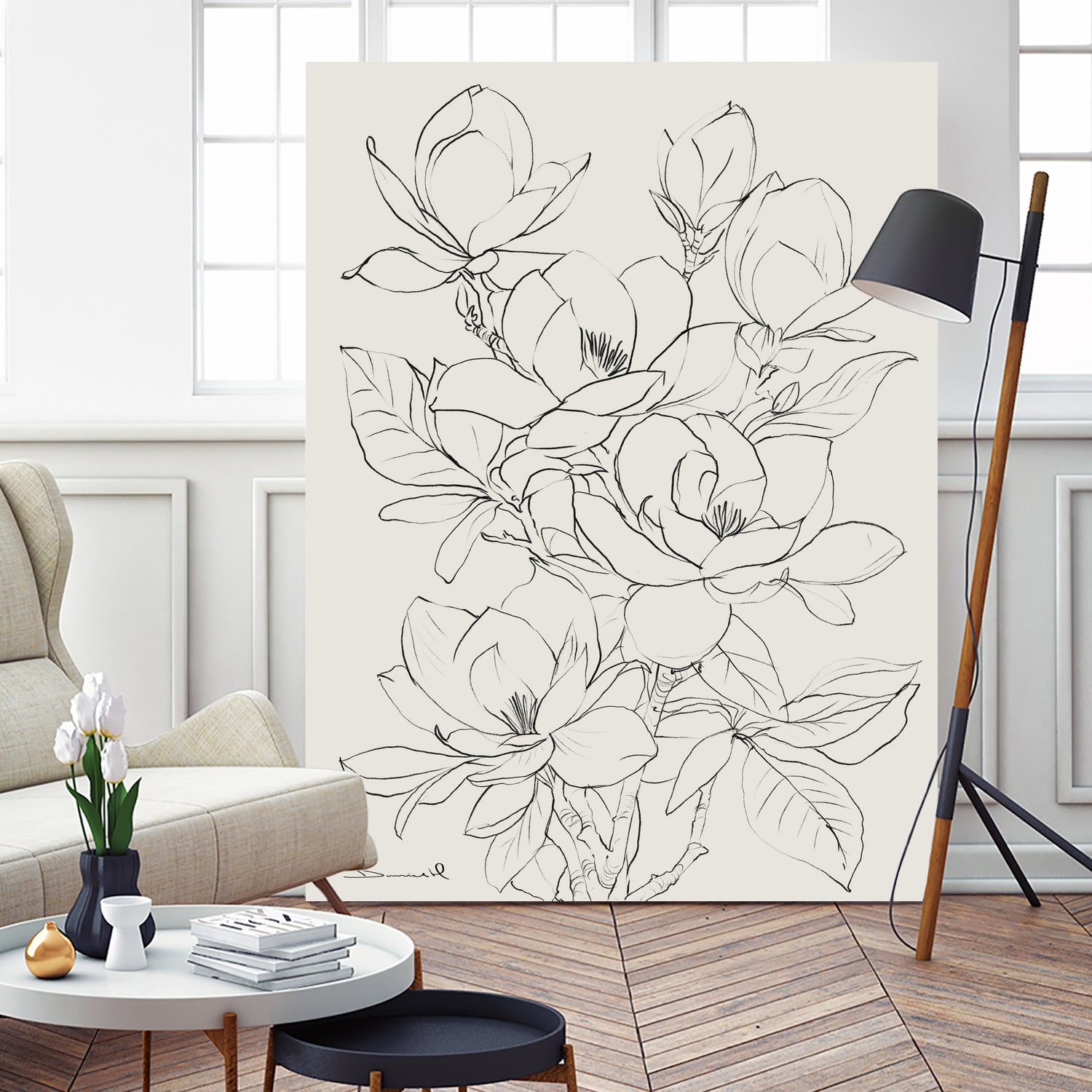 Magnolia Tree by Dan Hobday on GIANT ART - flower flowers and plants flower