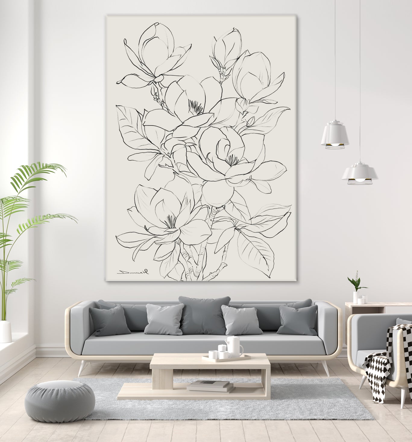 Magnolia Tree by Dan Hobday on GIANT ART - flower flowers and plants flower