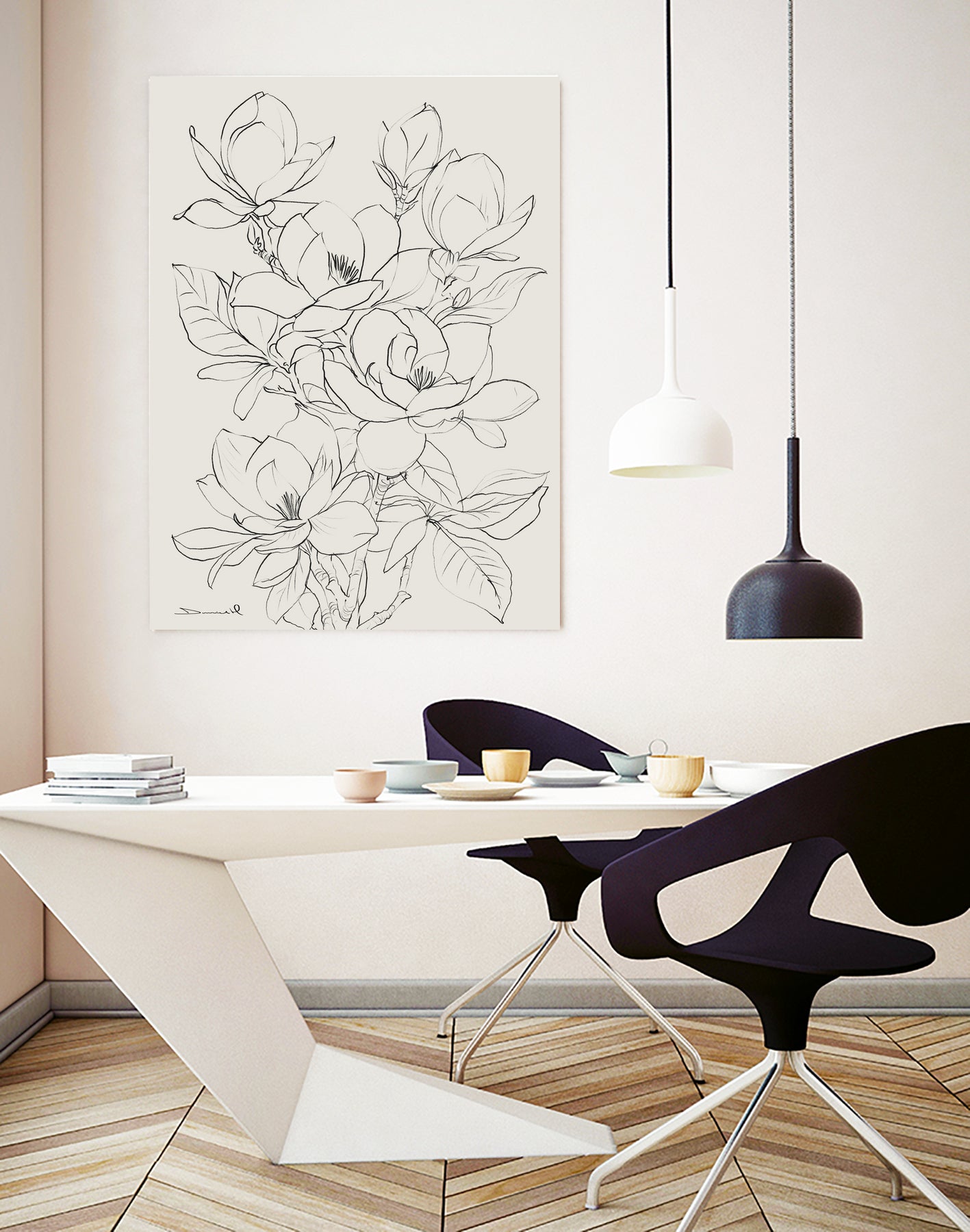 Magnolia Tree by Dan Hobday on GIANT ART - flower flowers and plants flower