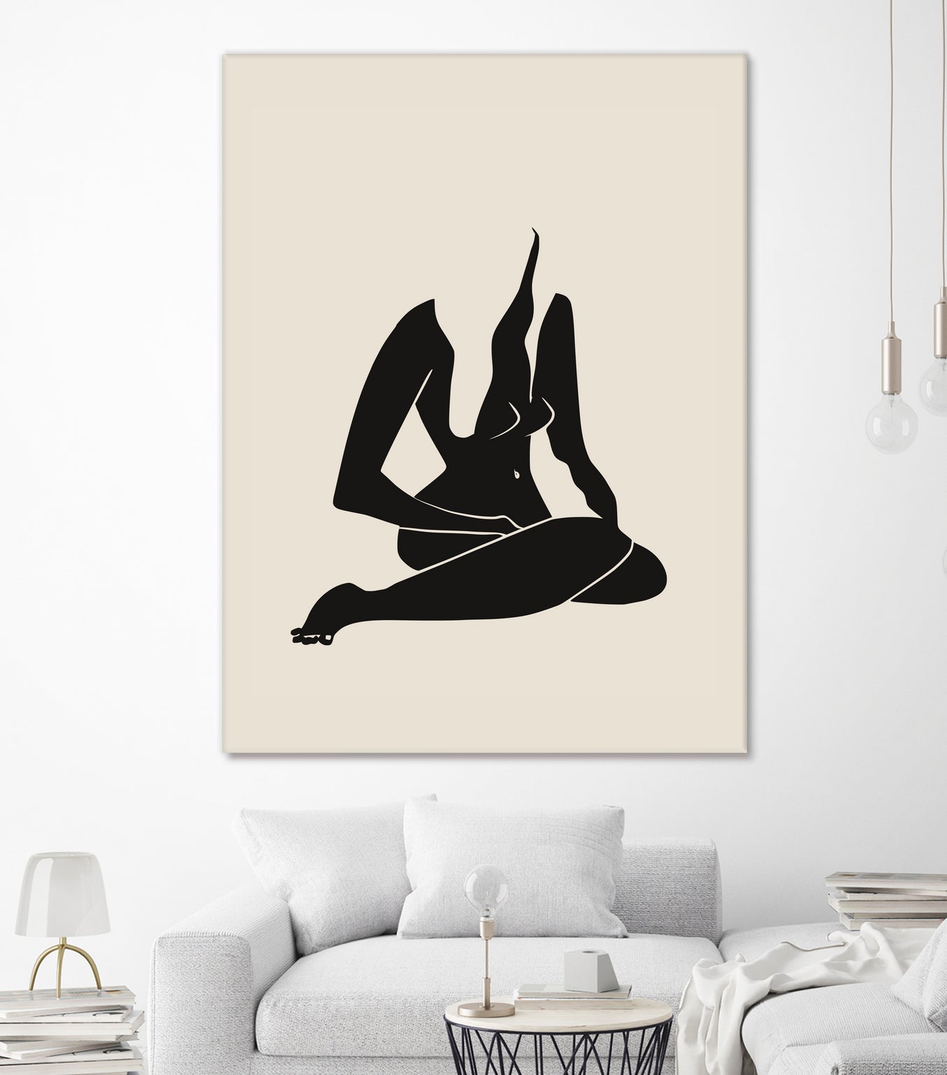 Long Hair Nude In Black by Little Dean on GIANT ART - 7200 illustration