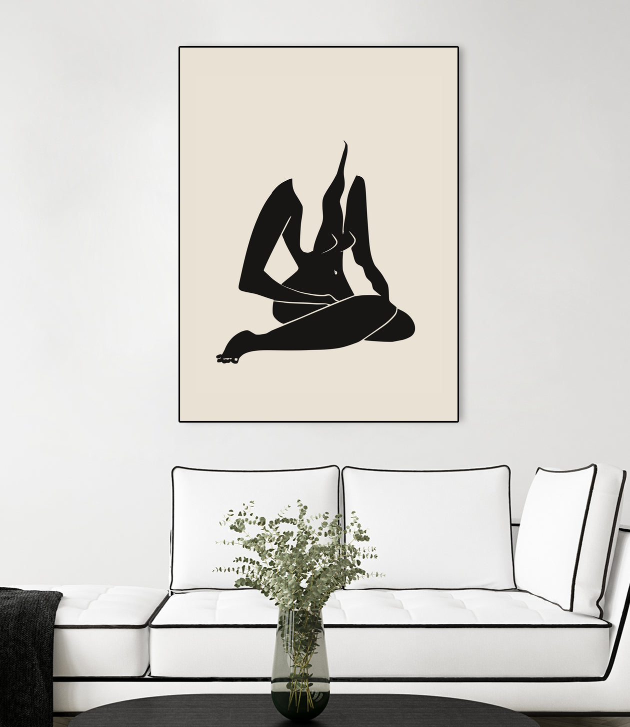 Long Hair Nude In Black by Little Dean on GIANT ART - 7200 illustration