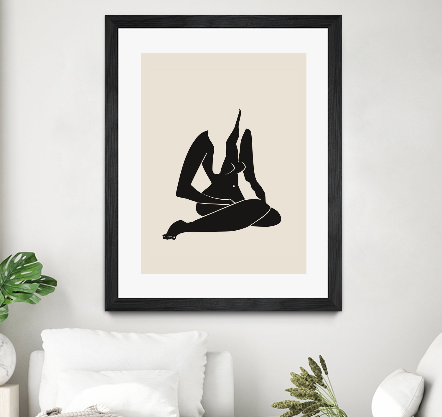 Long Hair Nude In Black by Little Dean on GIANT ART - 7200 illustration