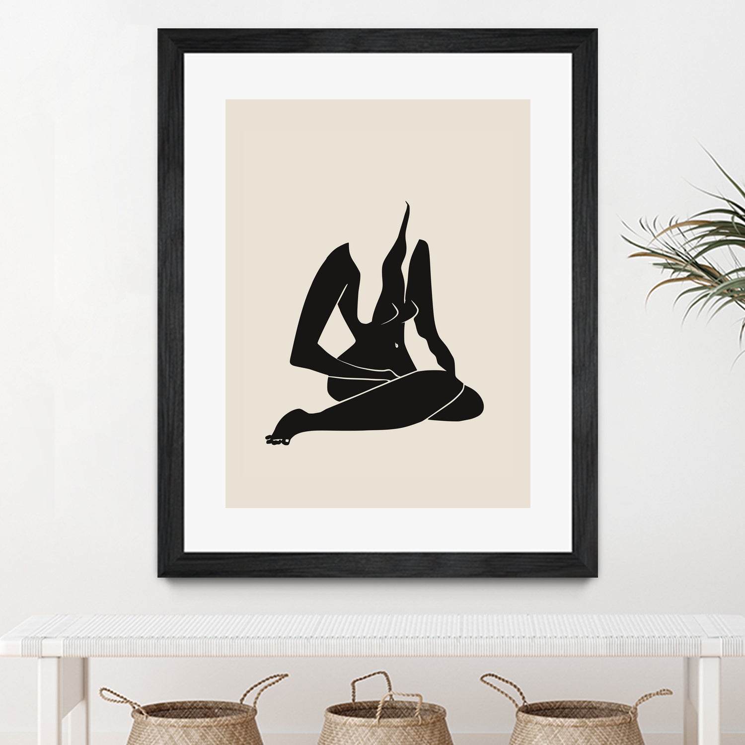 Long Hair Nude In Black by Little Dean on GIANT ART - 7200 illustration