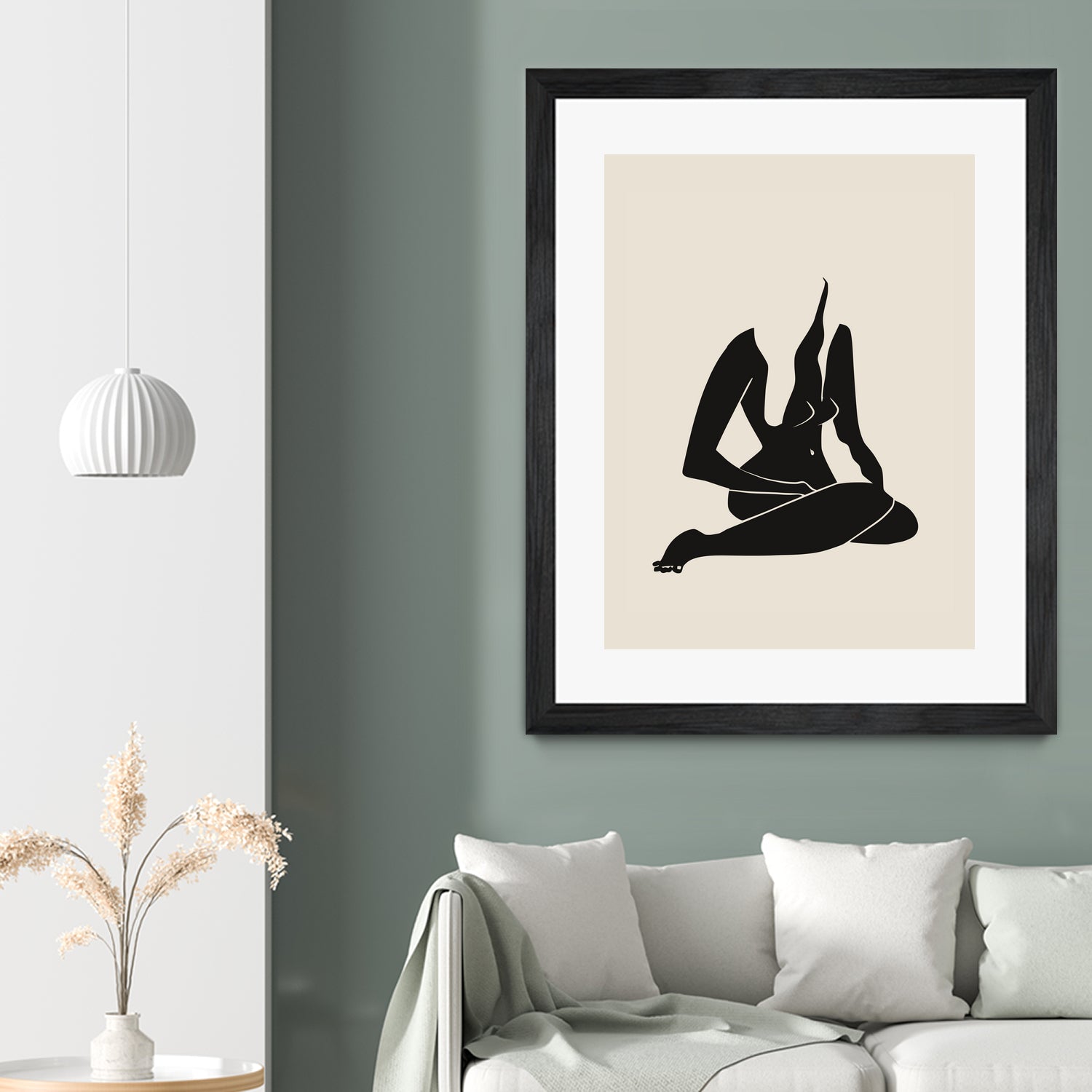 Long Hair Nude In Black by Little Dean on GIANT ART - 7200 illustration