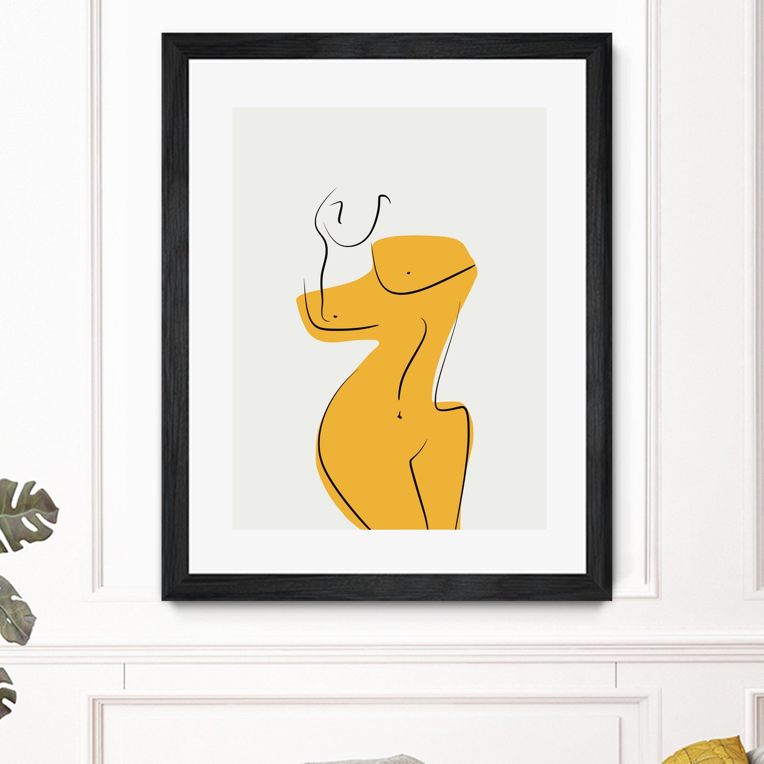 Elegant Female Nude Silhouette by Little Dean on GIANT ART - line art minimalist art