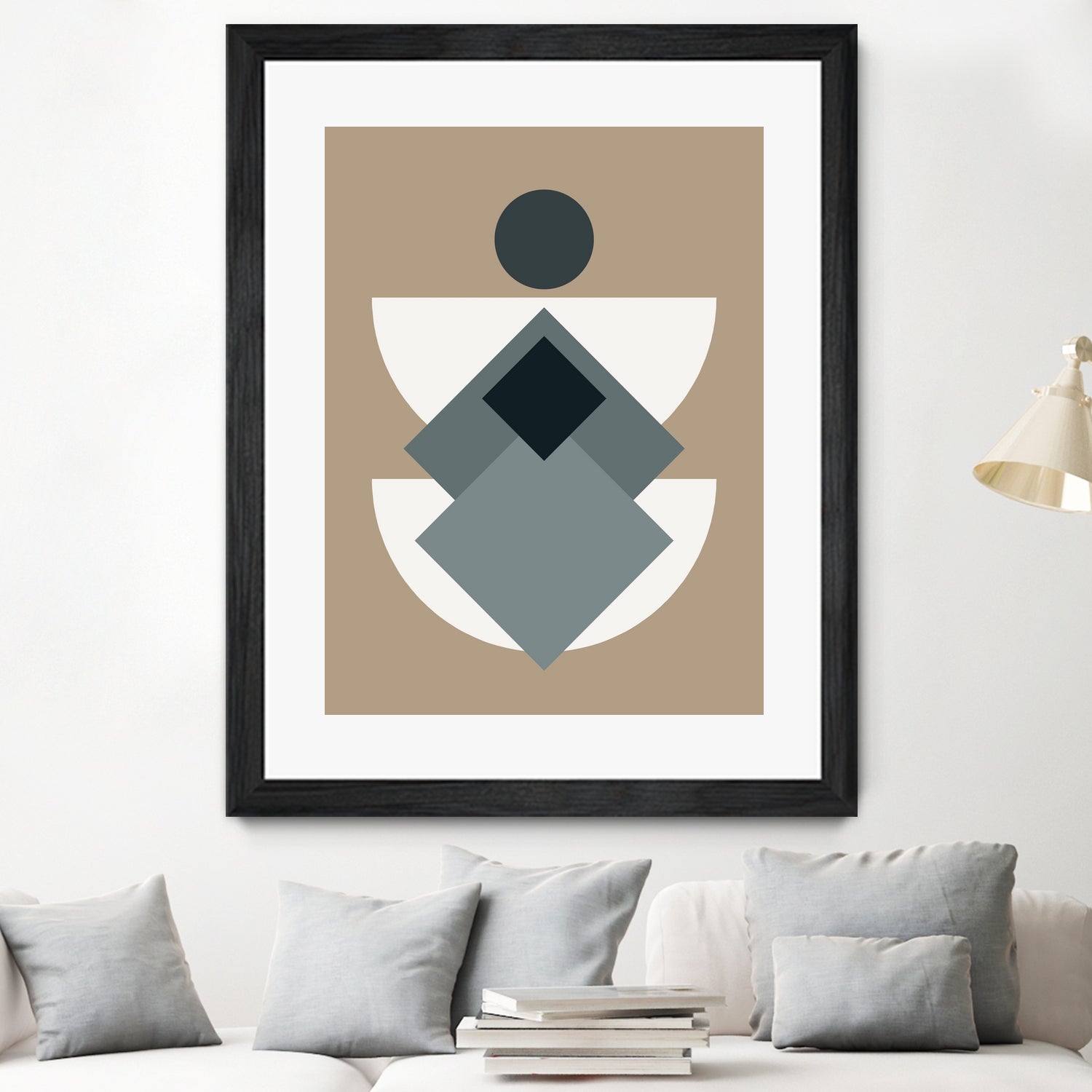 Mid Century In Greys by Little Dean on GIANT ART - abstract abstract