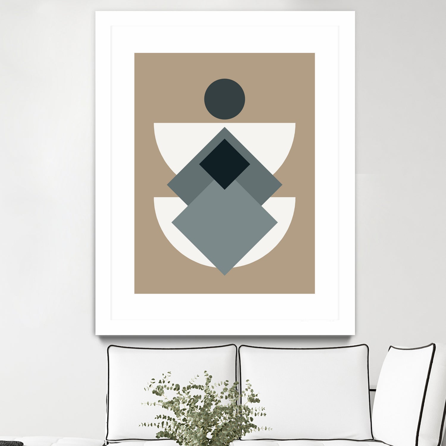 Mid Century In Greys by Little Dean on GIANT ART - abstract abstract