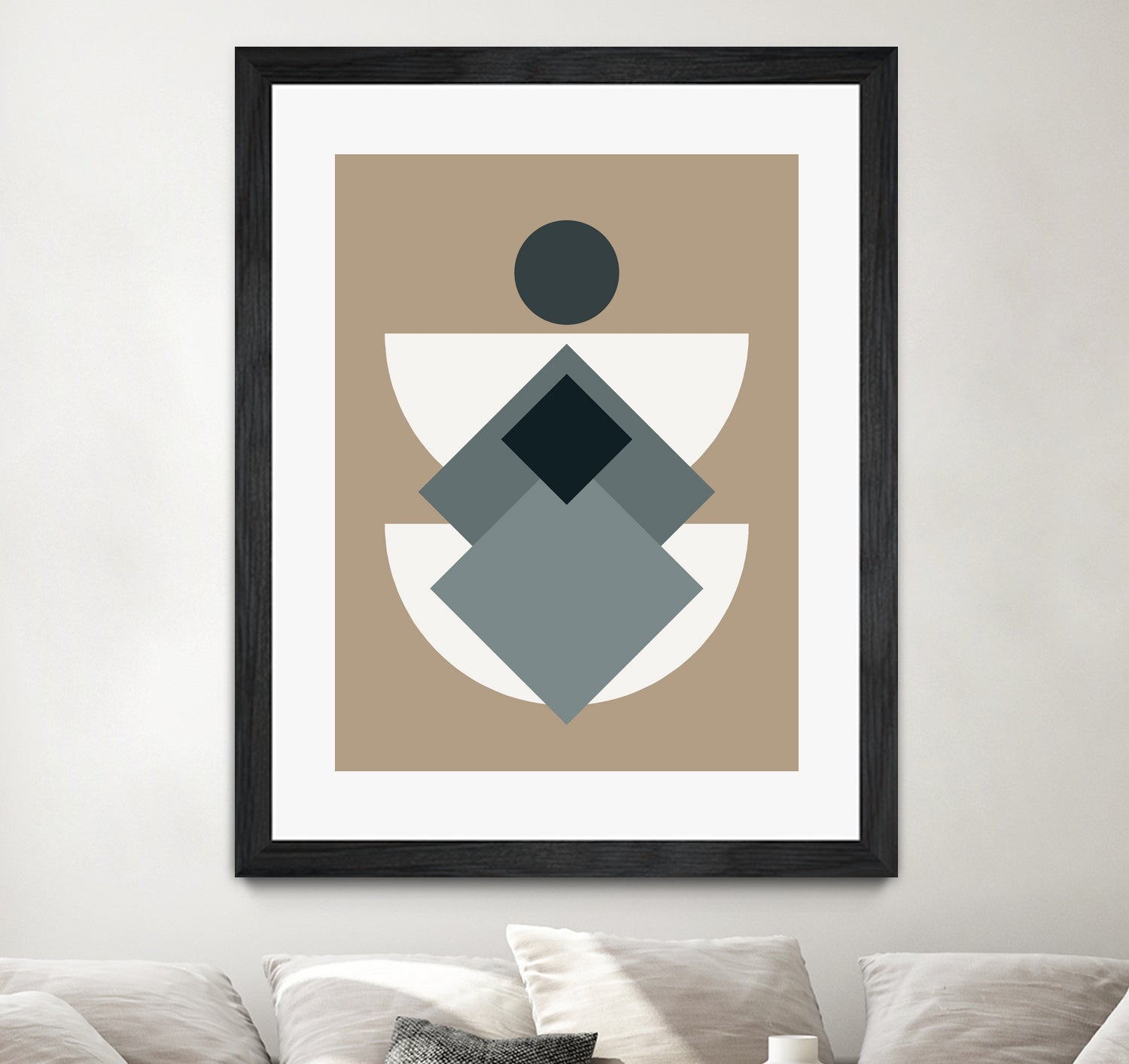 Mid Century In Greys by Little Dean on GIANT ART - abstract abstract