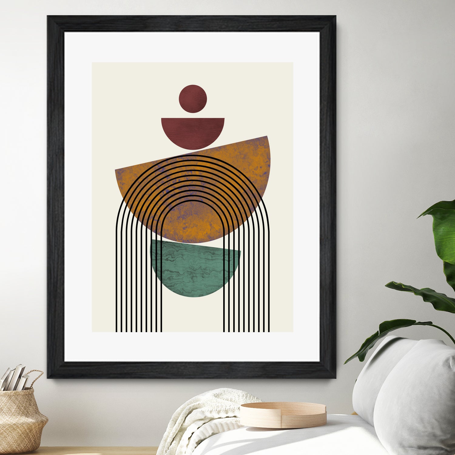 Textured Mid Century Composition by Little Dean on GIANT ART - illustration abstract wall art