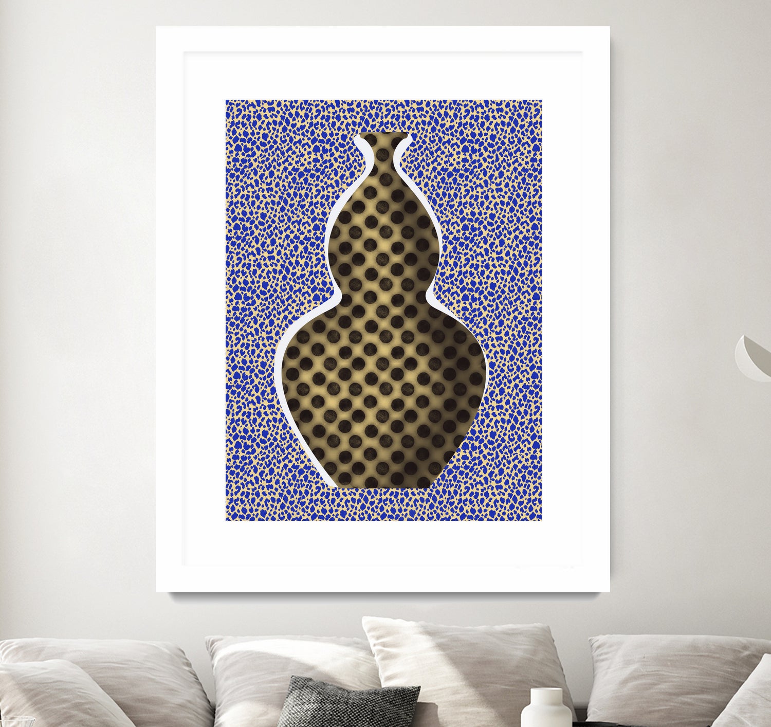 Polka Dot Vase by Little on GIANT ART - illustration vase