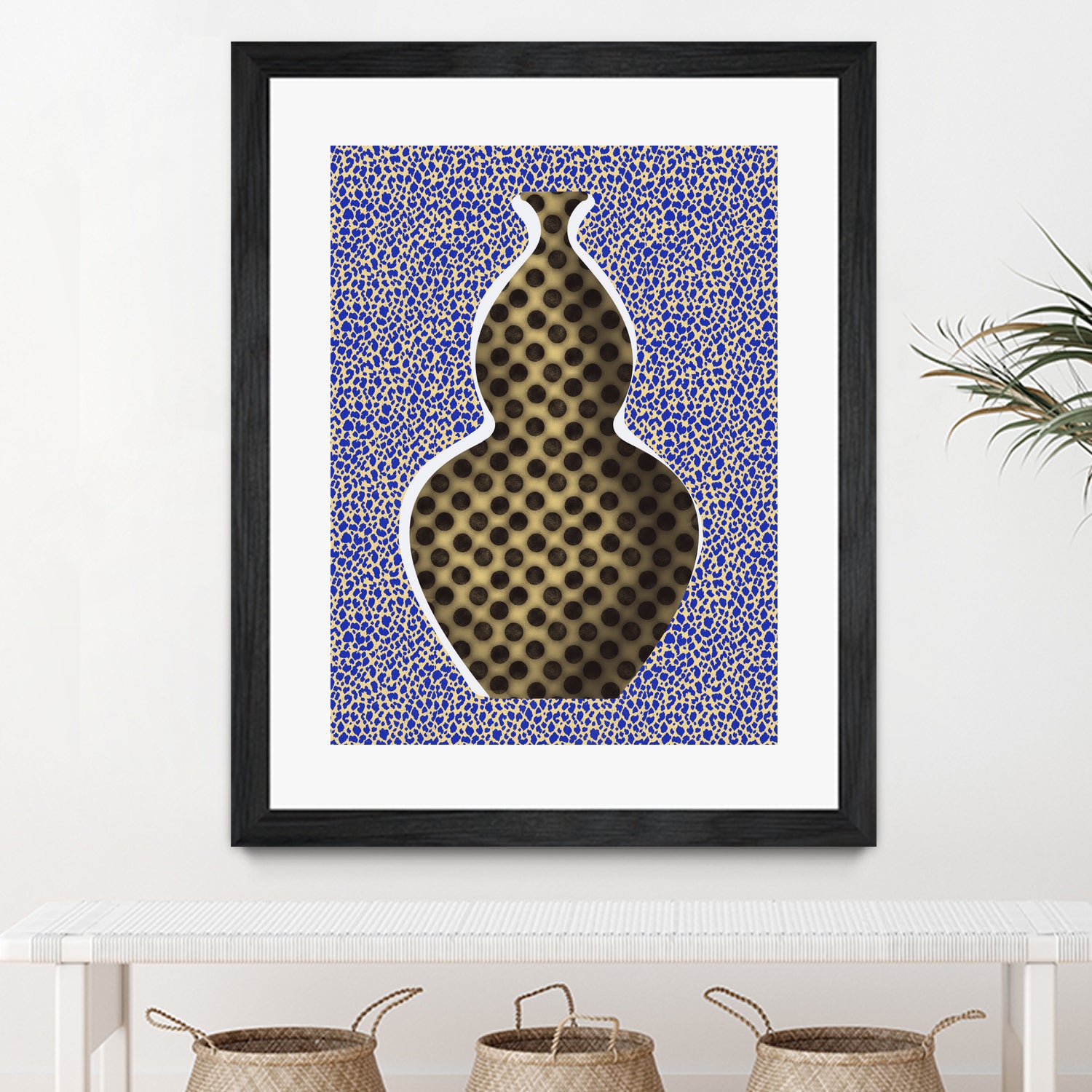 Polka Dot Vase by Little on GIANT ART - illustration vase