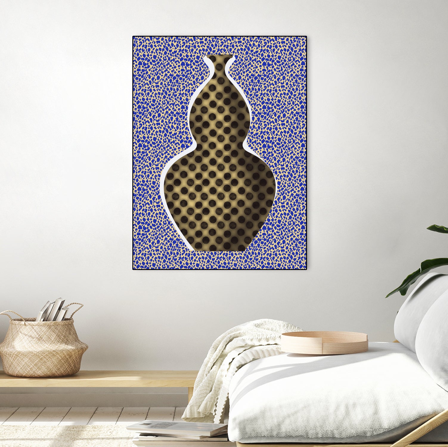 Polka Dot Vase by Little on GIANT ART - illustration vase