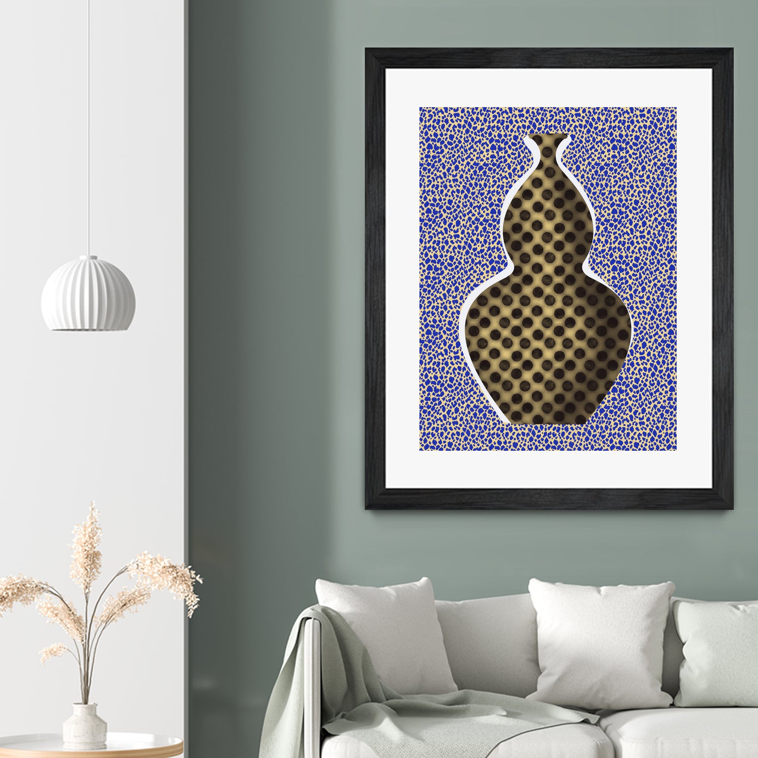 Polka Dot Vase by Little on GIANT ART - illustration vase