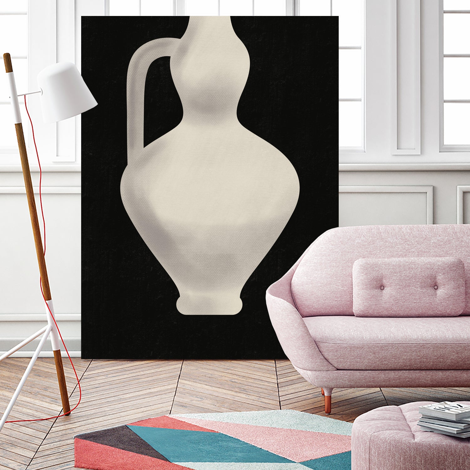 Vintage White Vase by Little on GIANT ART - illustration little dean