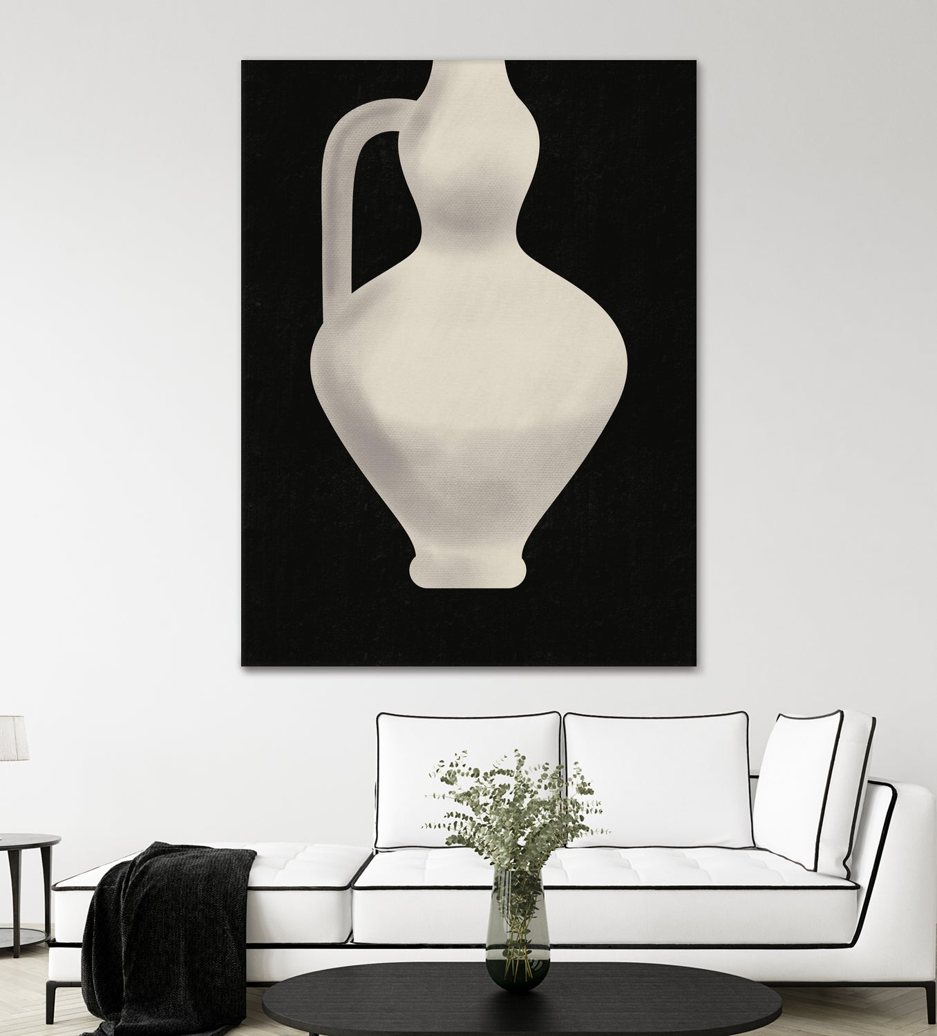 Vintage White Vase by Little on GIANT ART - illustration little dean