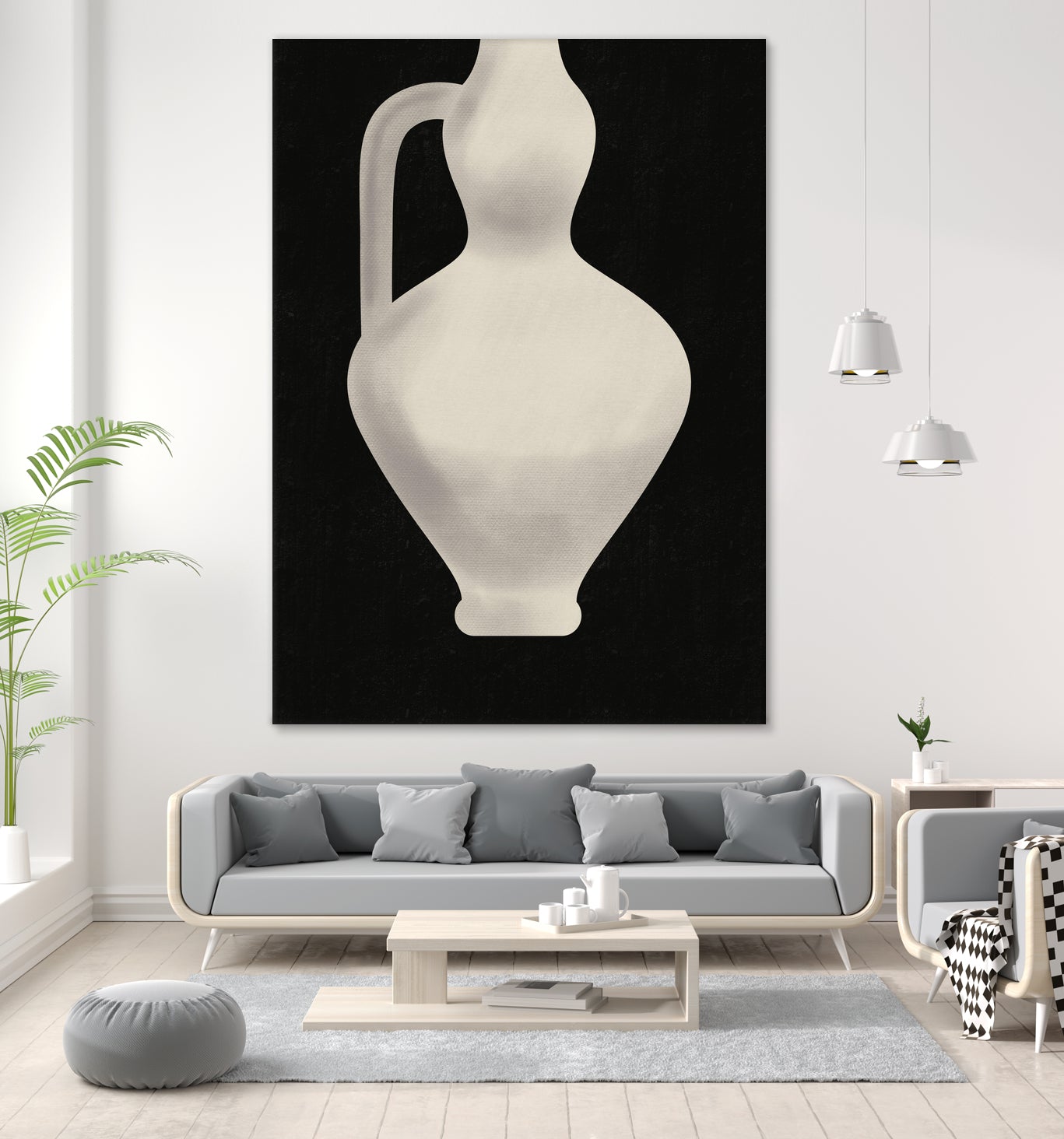 Vintage White Vase by Little on GIANT ART - illustration little dean