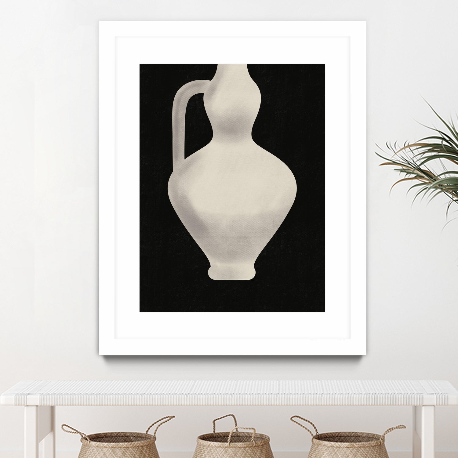 Vintage White Vase by Little on GIANT ART - illustration little dean