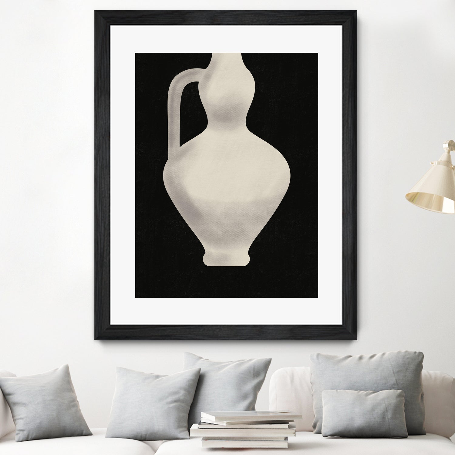 Vintage White Vase by Little on GIANT ART - illustration little dean