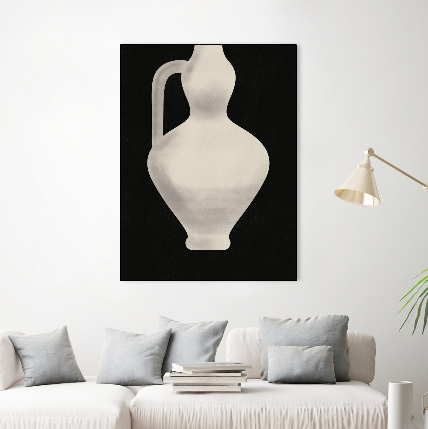 Vintage White Vase by Little on GIANT ART - illustration little dean
