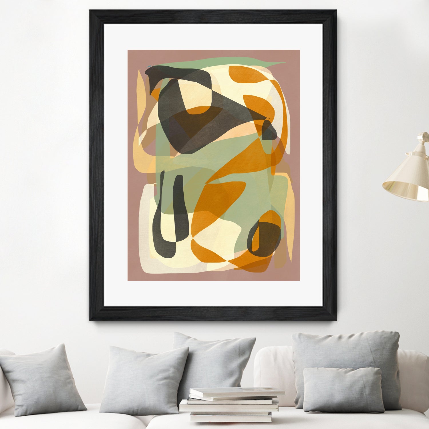 Luminous Ochre Abstract Infinity by Little Dean on GIANT ART - abstract