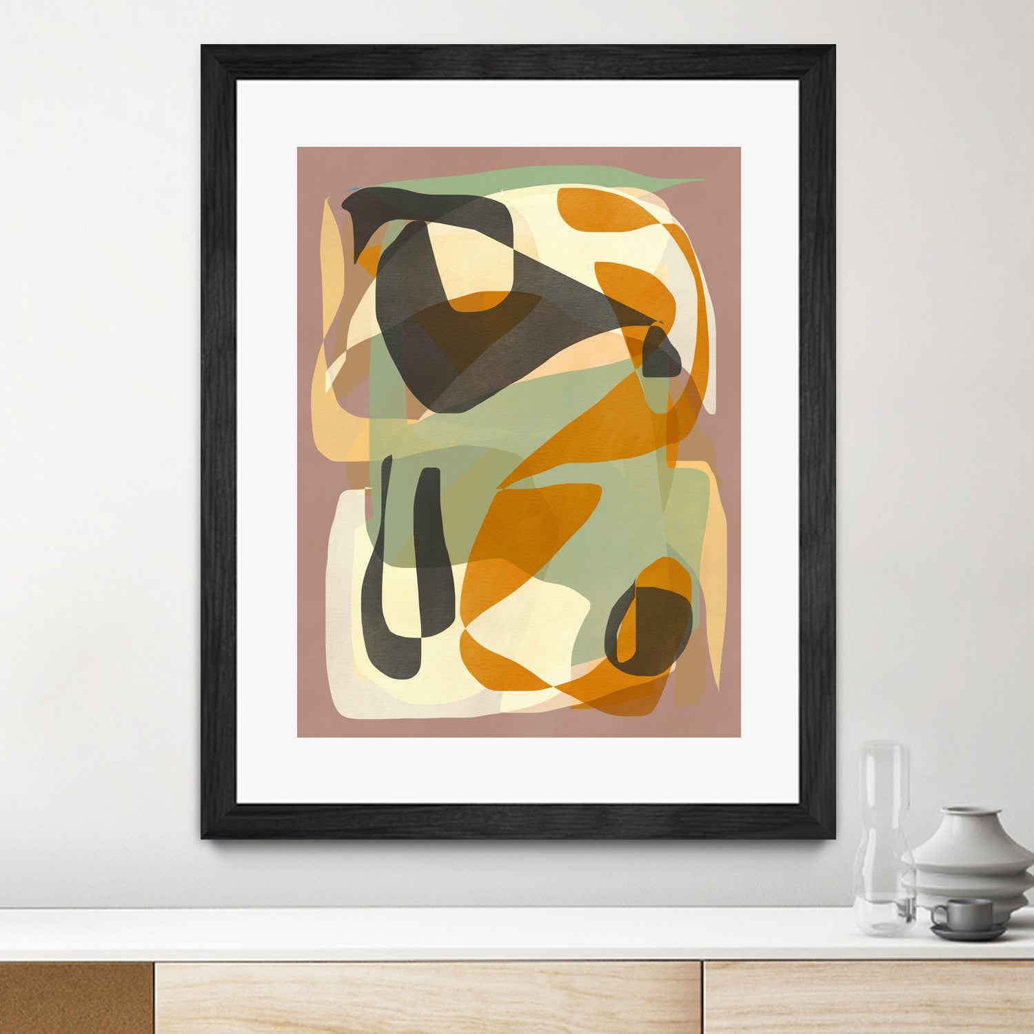 Luminous Ochre Abstract Infinity by Little Dean on GIANT ART - abstract
