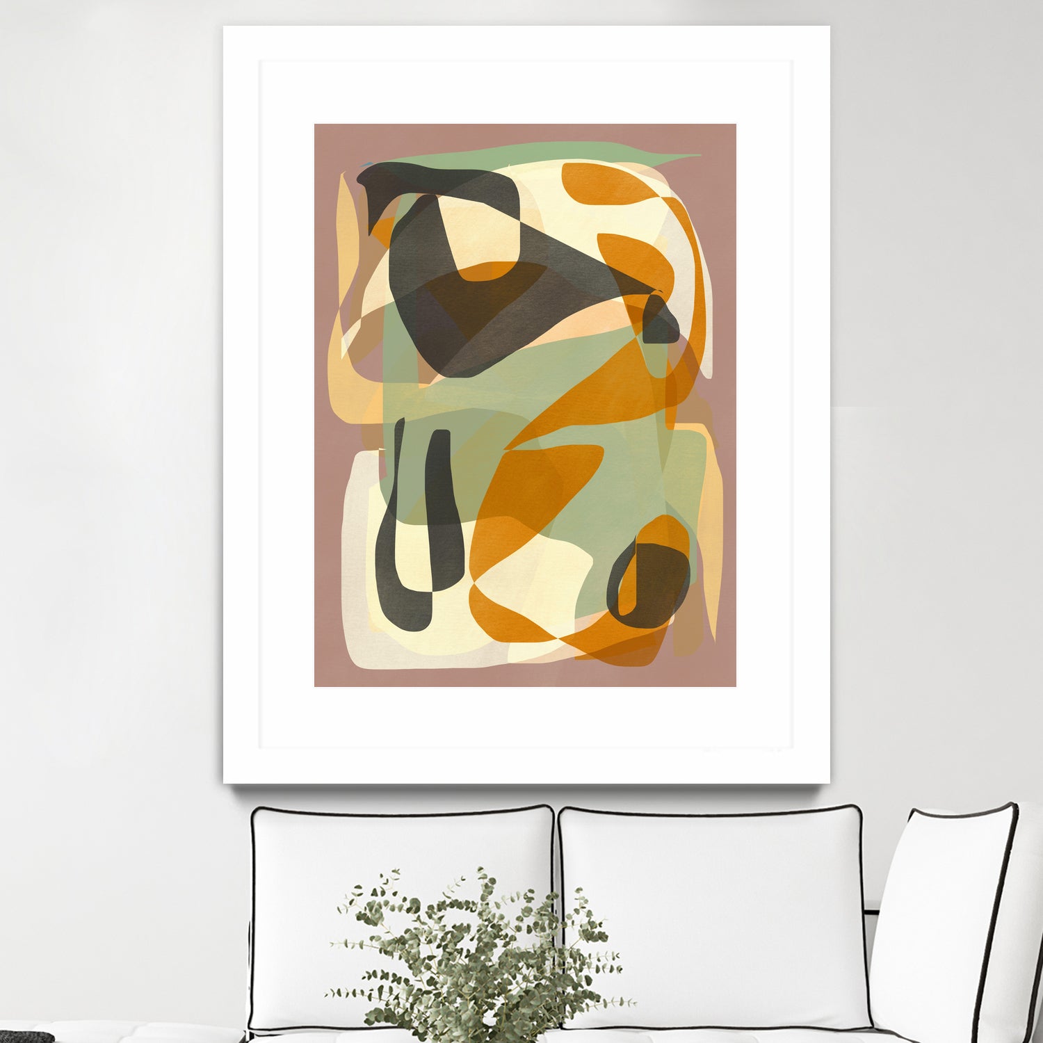 Luminous Ochre Abstract Infinity by Little Dean on GIANT ART - abstract