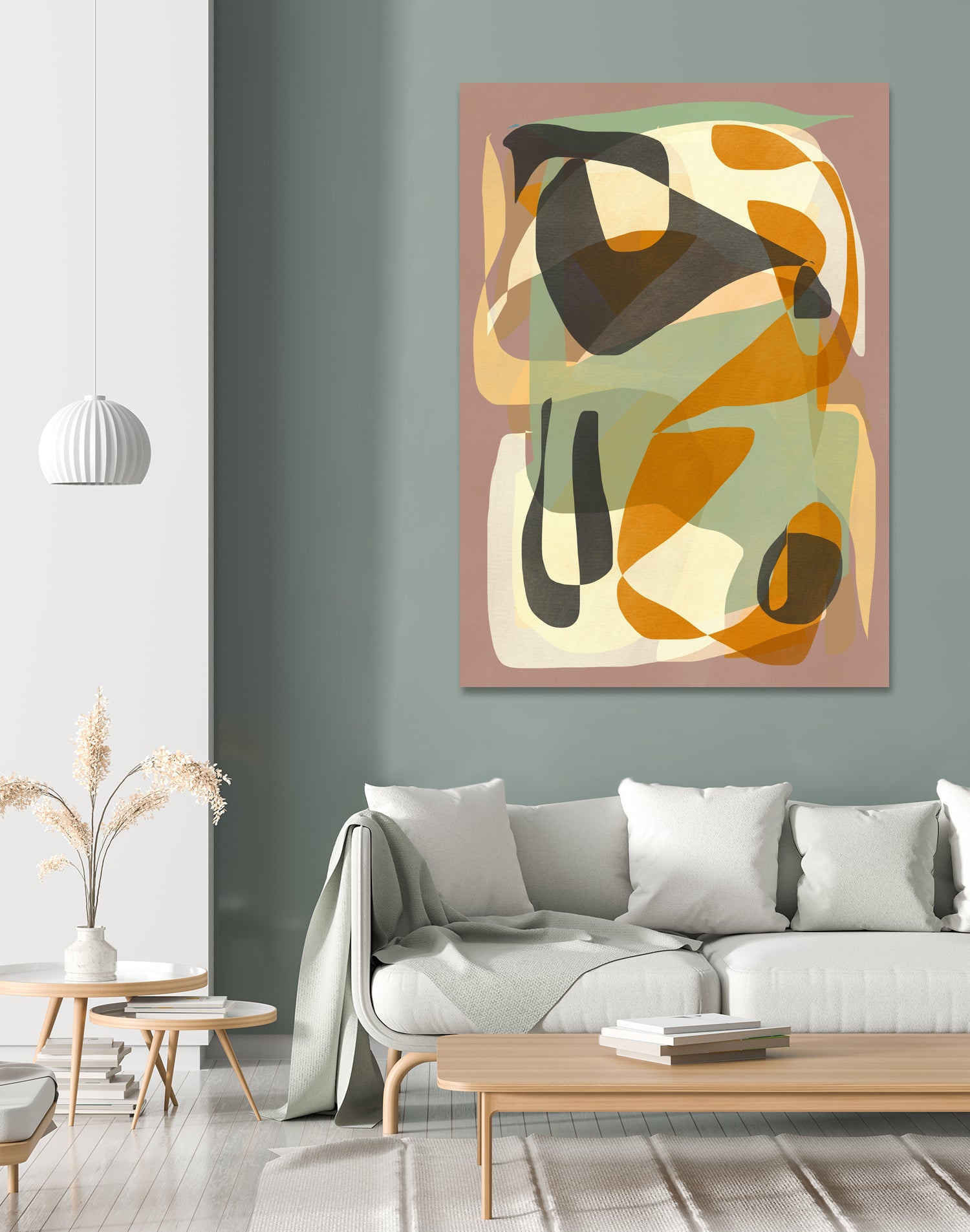 Luminous Ochre Abstract Infinity by Little Dean on GIANT ART - abstract