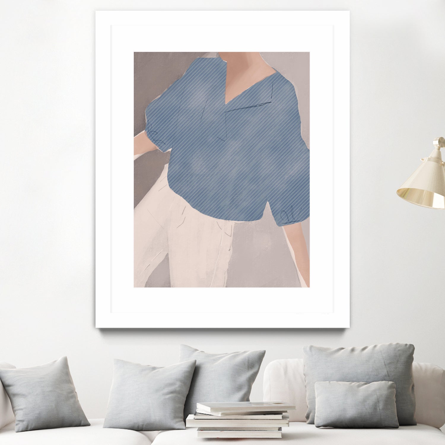 Striped Shirt Wanderer by Little on GIANT ART - illustration person