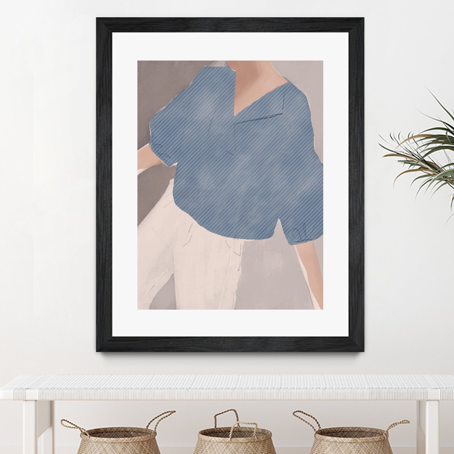 Striped Shirt Wanderer by Little on GIANT ART - illustration person