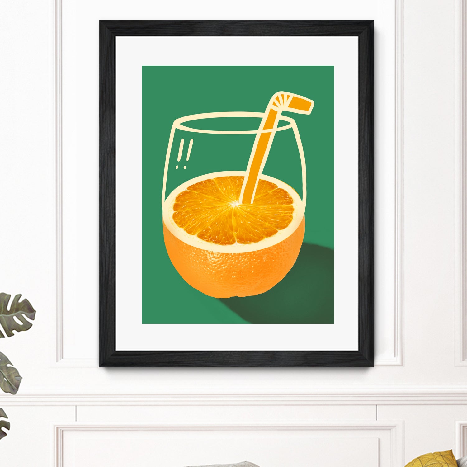 Vibrant Orange Cleverly Illustrated by Little Dean on GIANT ART - orange illustration food and drinks orange illustration